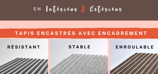 Tapis encastrés avec encadrement