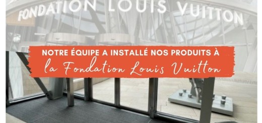Réalisation tapis d'entrée fondation Louis Vuitton
