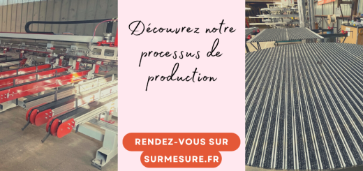 Le processus de production de nos tapis structure alu, suivez la production de A à Z, comme si vous y étiez