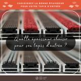 Quelle épaisseur choisir pour son tapis d'entrée